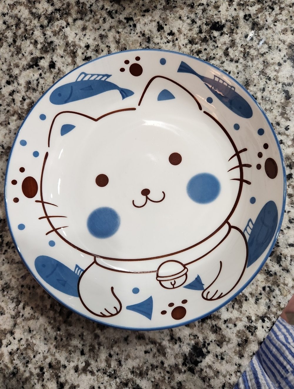Cheng's Japanese "Kawaii" Kitchenware Blue Bowl